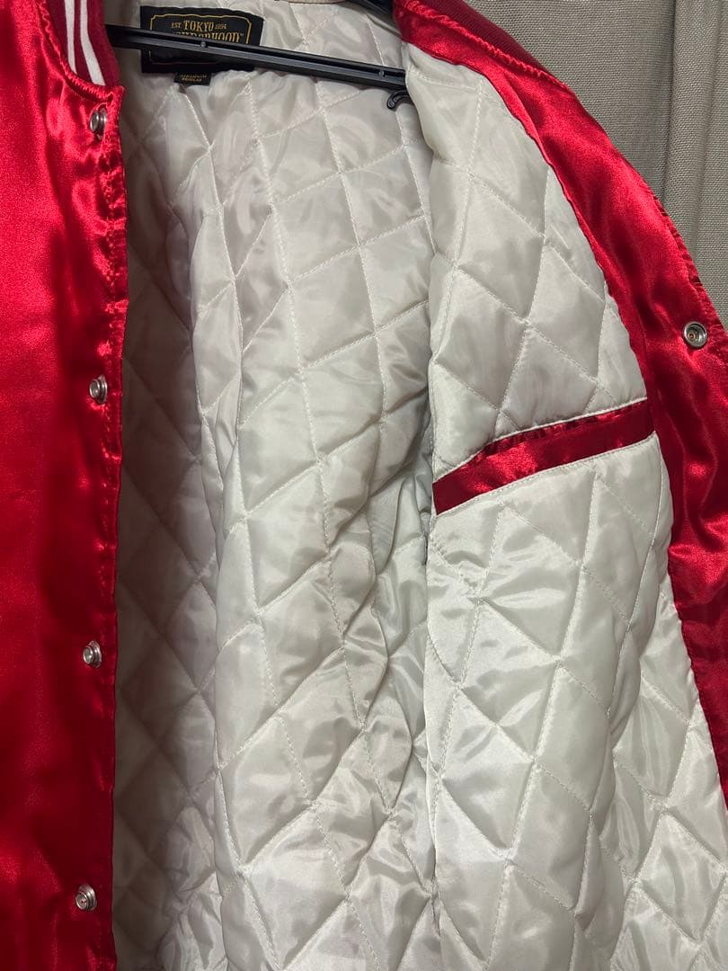 NEIGHBORHOOD ネイバーフッド スタジャン 赤 美品 M ★値下