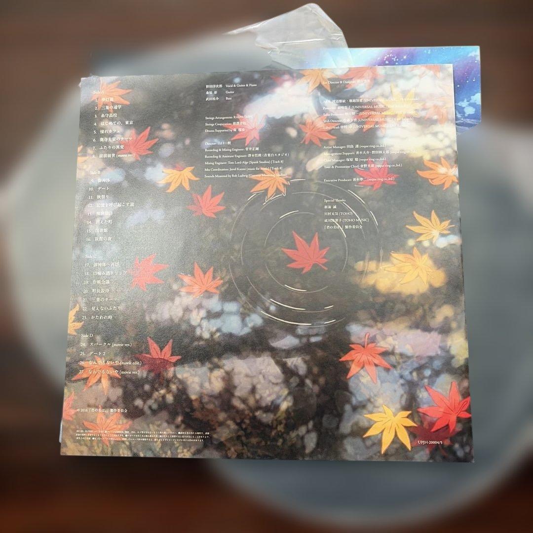 RADWIMPS 君の名は。 LP レコード