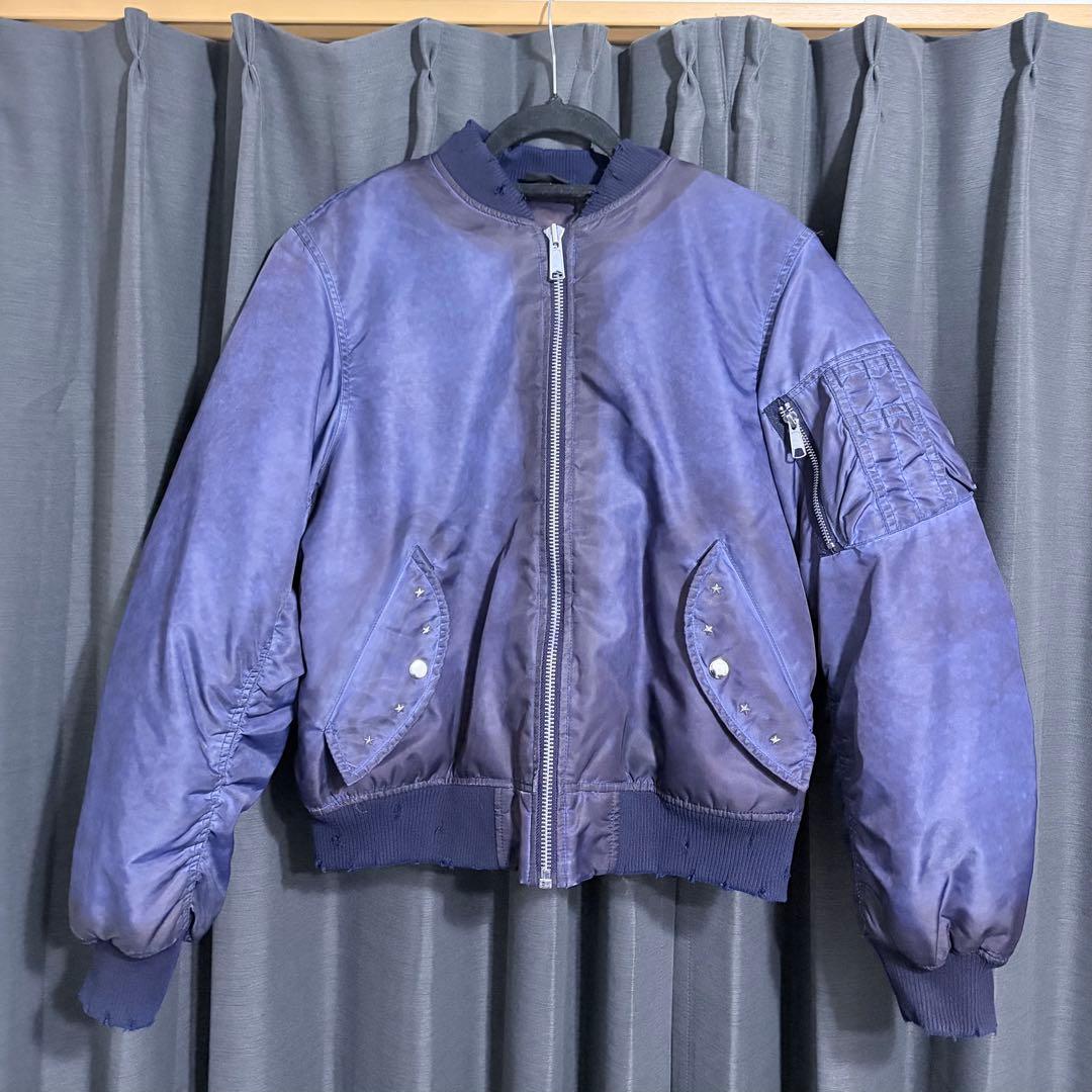 ジャケット・アウター BELVET Faded MA-1 Bomber Jacket blue