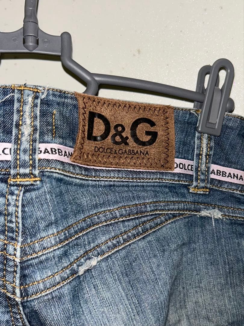 【D&G】Logo Waist Flare Denim pants