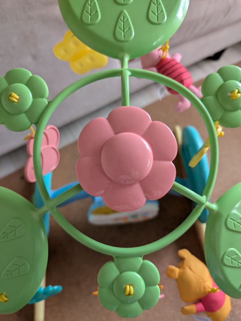 【美品】Disney プーメリー えらべる回転6WAYジムにへんしんメリー