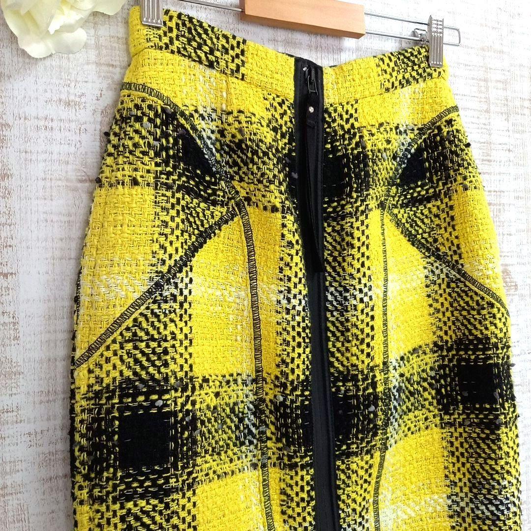 ★みー★☆美品 N°21 ヌメロヴェントゥーノ ツイード ジップ スカート