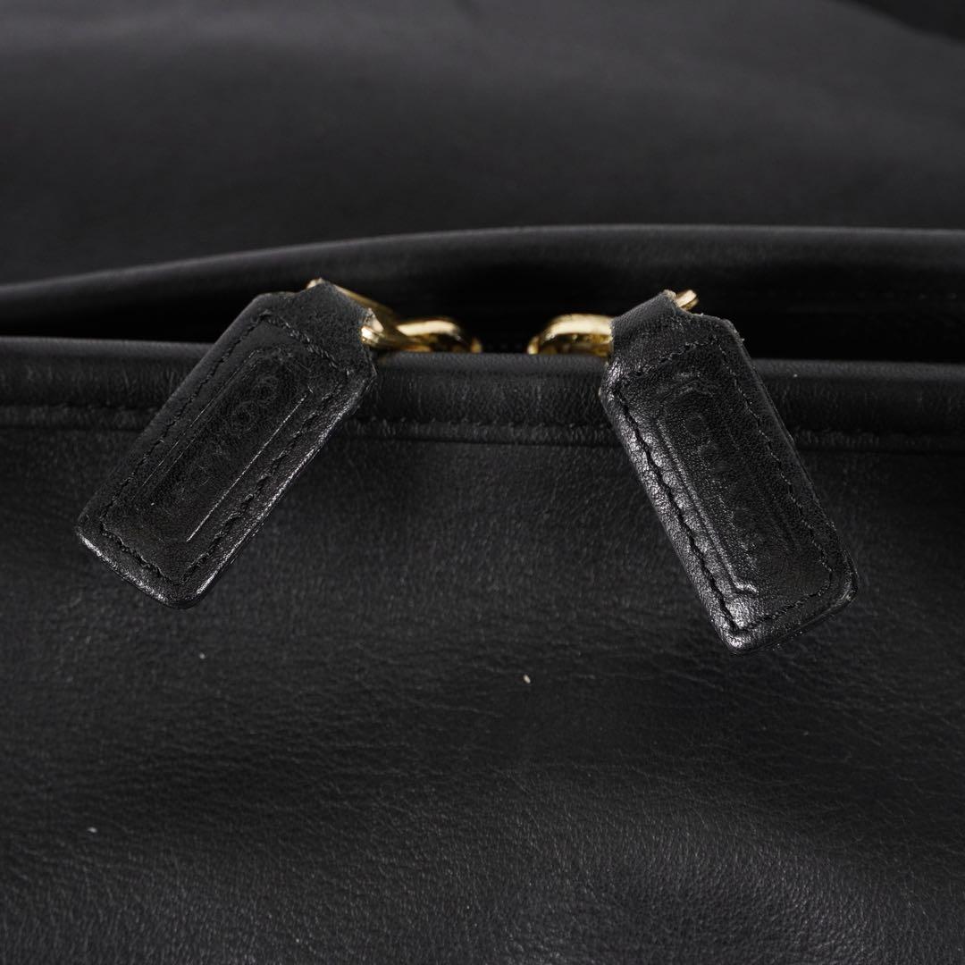 美品 COACH ボストンバッグ 2way 大容量 レザー BLACK