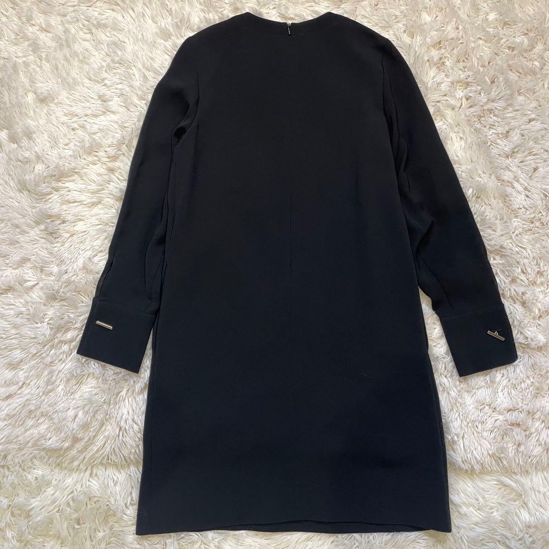 美品 MaxMaraStudio ワンピース 長袖 ひざ丈 ブラック 近年モデル