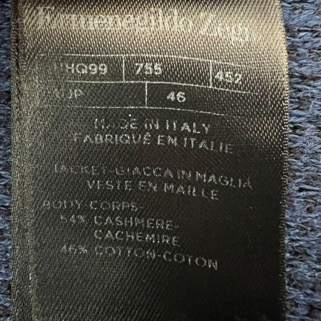 ITALY製 エルメネジルド ゼニア カシミヤ コットン 2B ジャケット 46