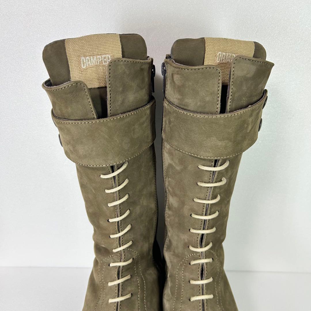 冬物セール✨【美品】CAMPER カンペール レースアップブーツ スエード 38
