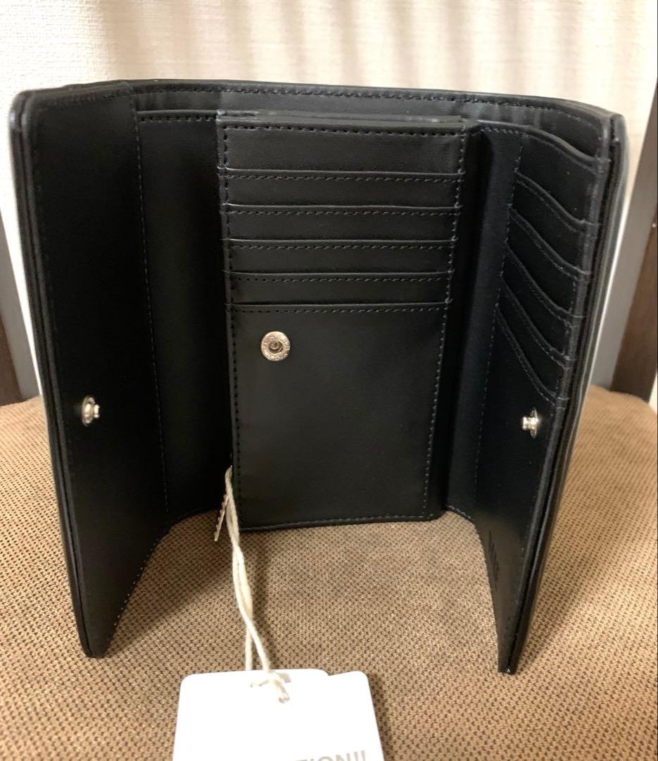新品　チャイナパーツウォレット　HARE ブラック 三つ折り財布