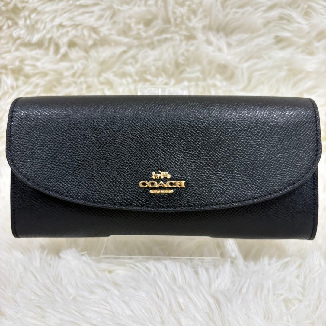 極美品✨ コーチ COACH 長財布 L字ファスナー レザー