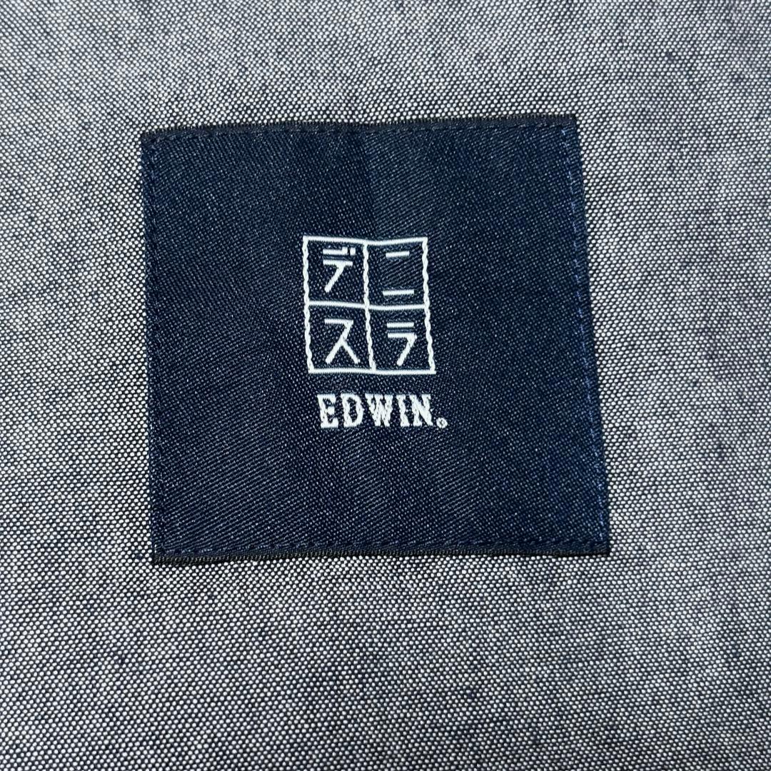 極美品 2XL デニスラ テーラードジャケット ブラック ストレッチ EDWIN