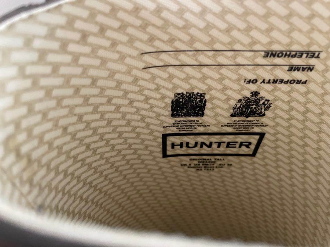 HUNTER ハンターレインブーツ24センチ チョコレート
