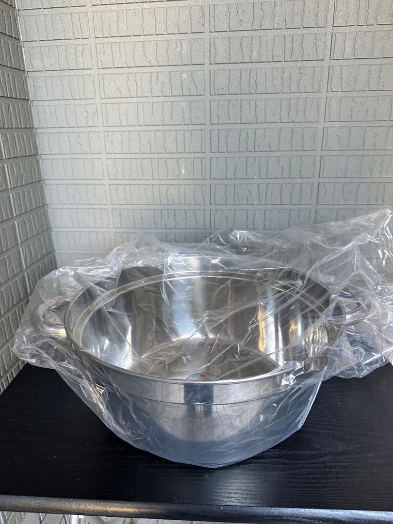 業務用18-8ステンレス段付料理鍋 KUROBA 39cm 2個セット　新品