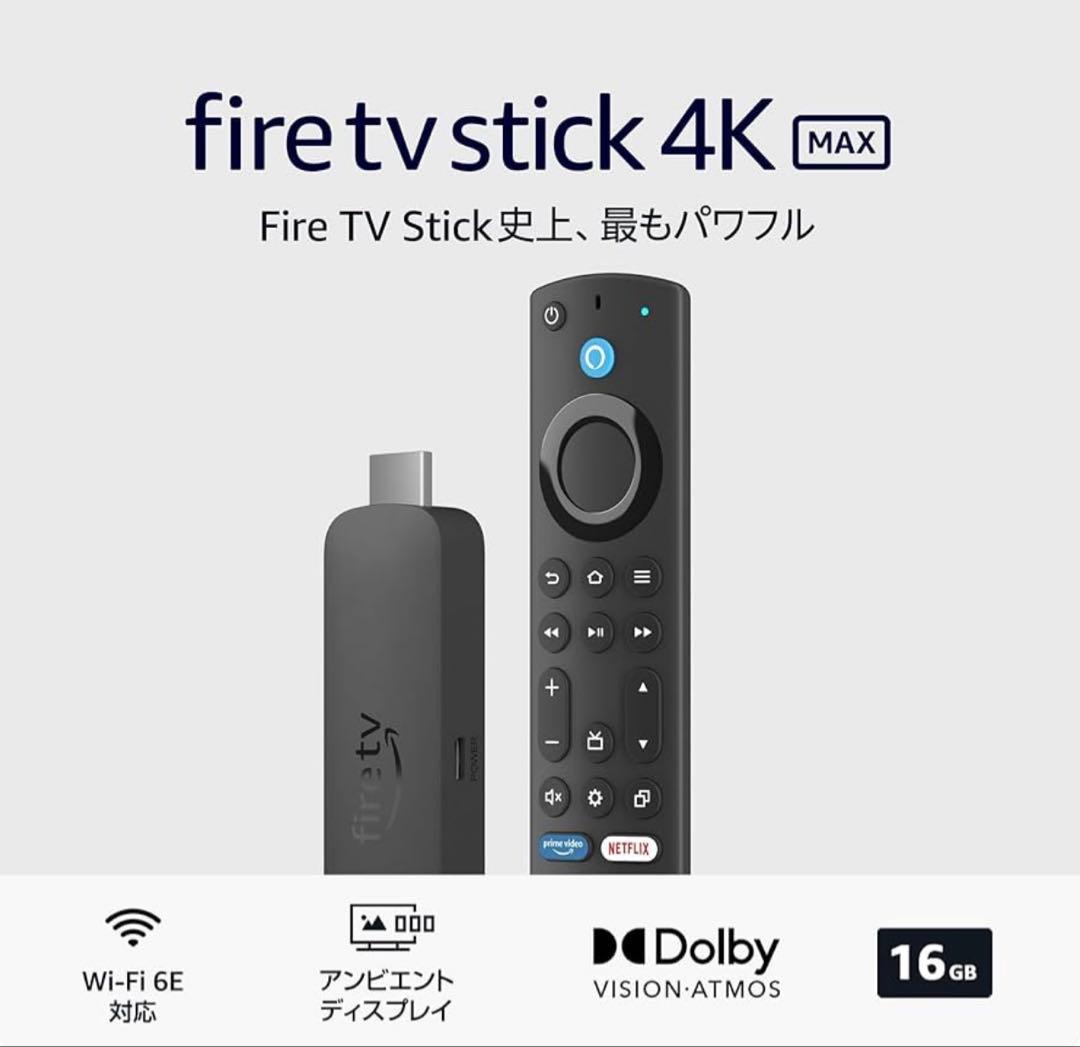 その他 Amazon FireTV Stick 4K Max 16GB Wi-Fi 6E
