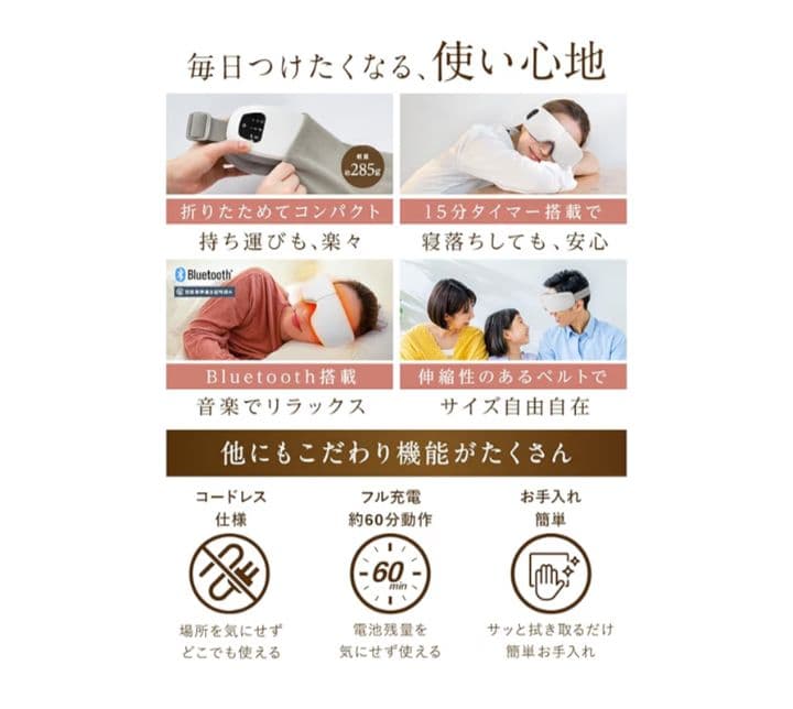 NIPLUX EYE RELAX　アイマスク　アイウォーマー