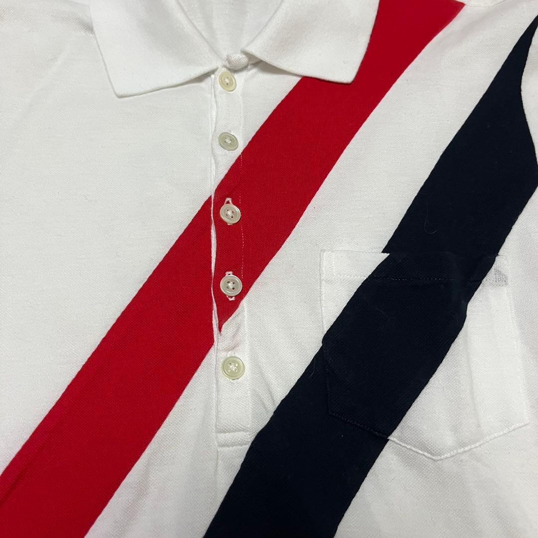 激レア トムブラウン Thom Browne ポロシャツ トリコロール ボタン