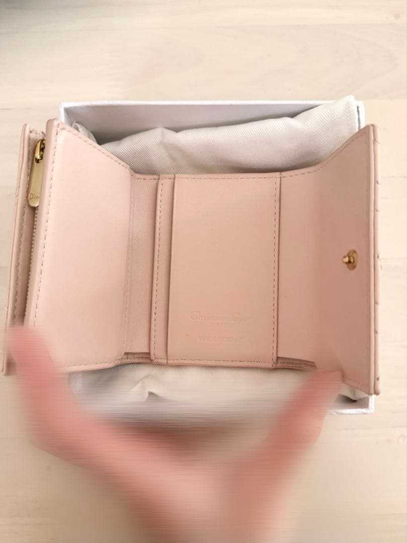 Dior 三つ折り 財布 My Dior Hibiscus Lジップウォレット