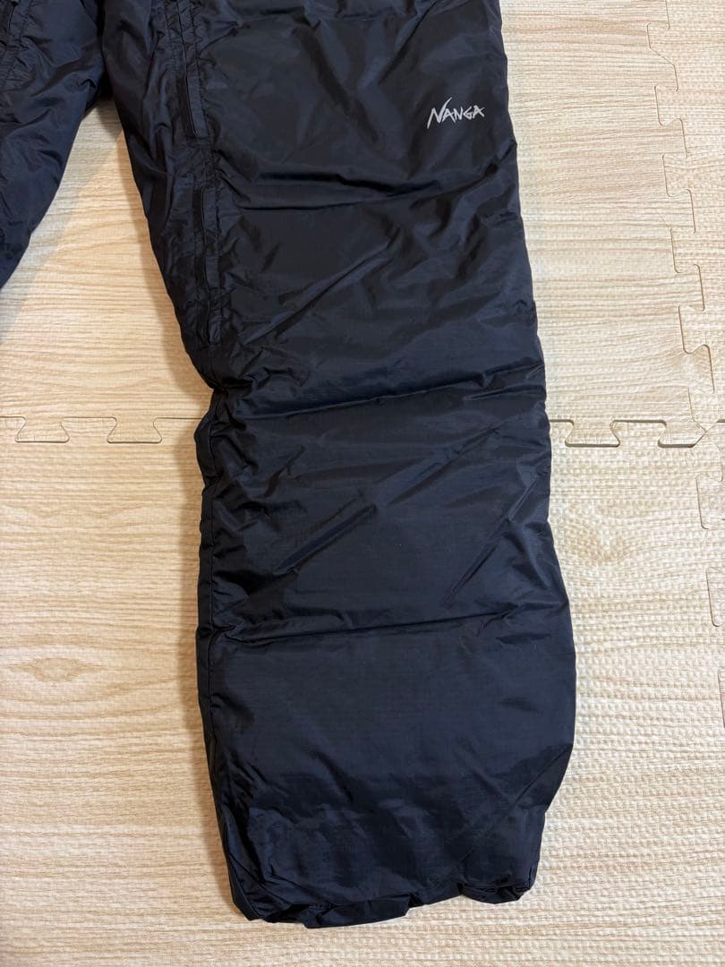 【タグあり美品】ナンガ　NANGA オーロラテックス　ダウンパンツ　黒　ブラック