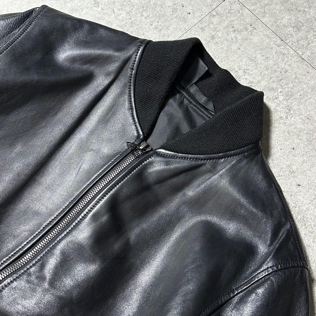極美品 N.HOLLYWOOD ホースレザー ma1 42サイズ 黒