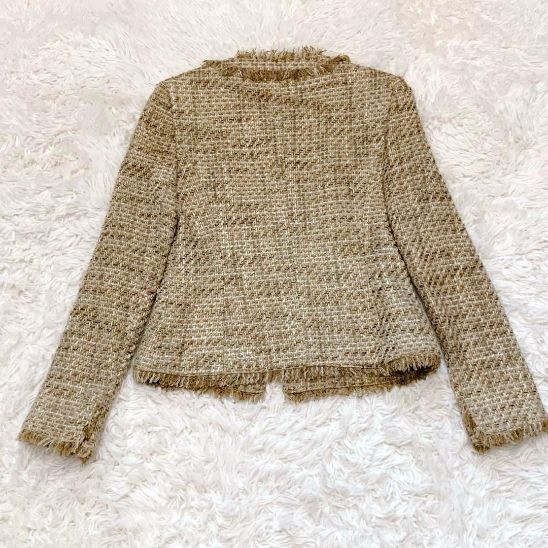 ☆美品★ANAIY ツイード ノーカラージャケット　36 日本製