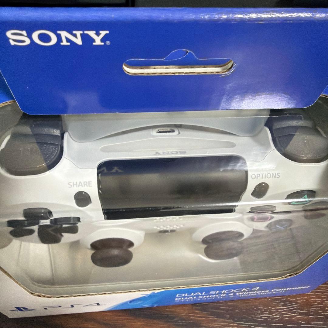 【正規品/未使用】PS4DUALSHOCK4 グレイシャーホワイトコントローラー