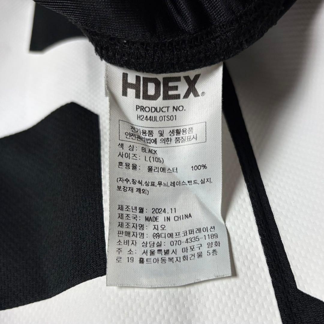 【美品・Lサイズ】エイチデックス HDEX 両面プリントTシャツ 黒 ブラック
