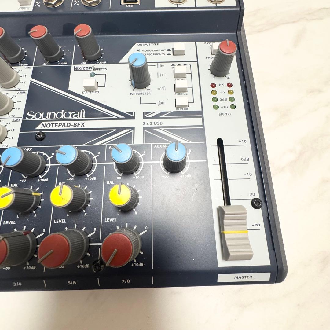 【ジャンク品】Soundcraft ミキサー Notepad-8FX