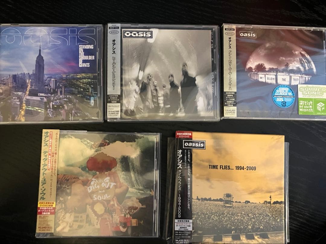 【初回盤／新品・美品】Oasis CD セット 5枚　オアシス　初回特典DVD