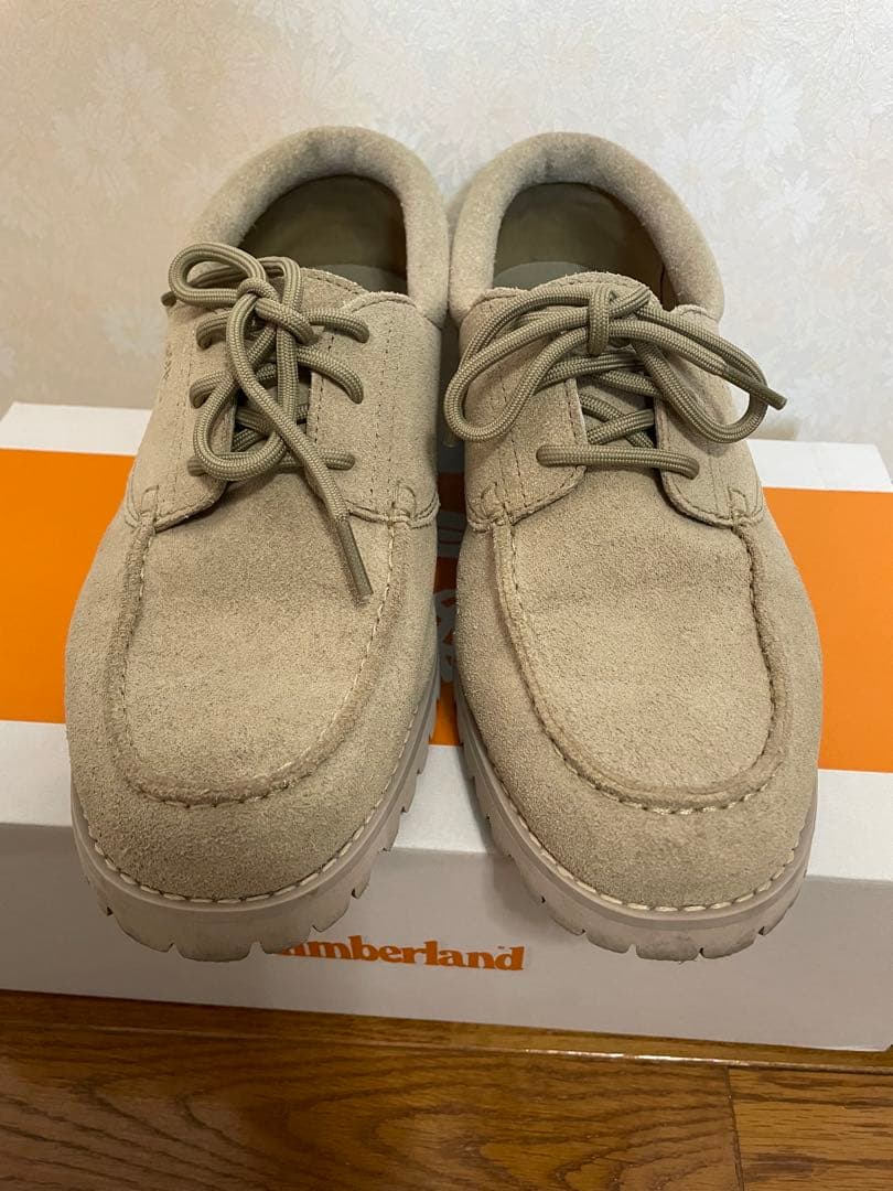 ネルネル　timberland スエードデッキシューズ　ベージュ