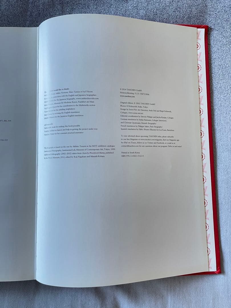 [2014] ARAKI 荒木経惟　TASCHEN製