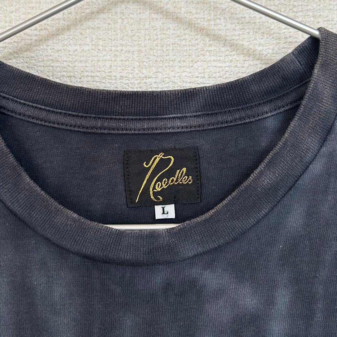 needles studious 別注　Tシャツ　タイダイ柄　ネイビー　L