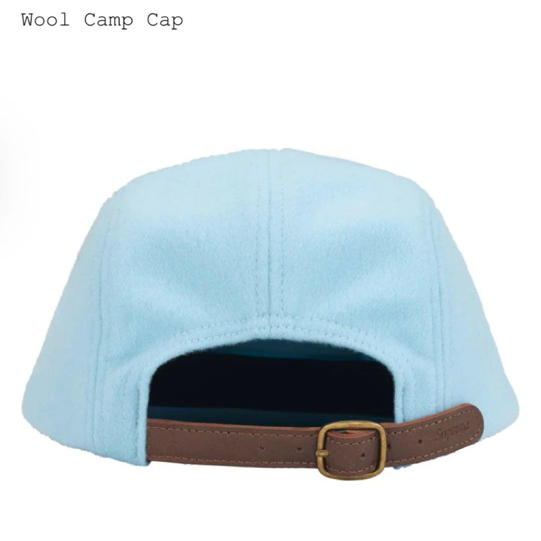 【新品】 Supreme 25FW Wool Camp Cap 水色