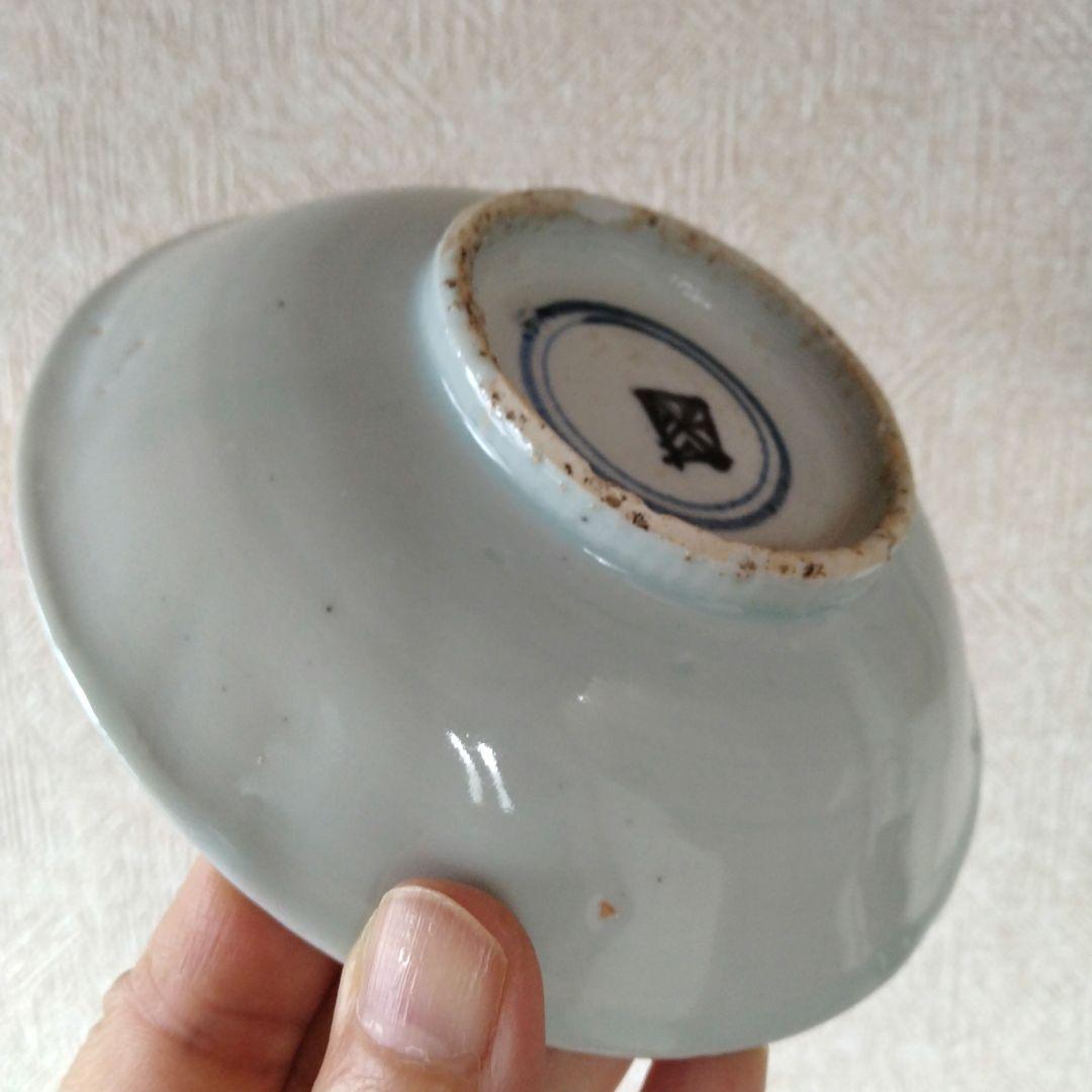 【秋の感謝セール！本日までです！】中国古玩青花染付菊花皿