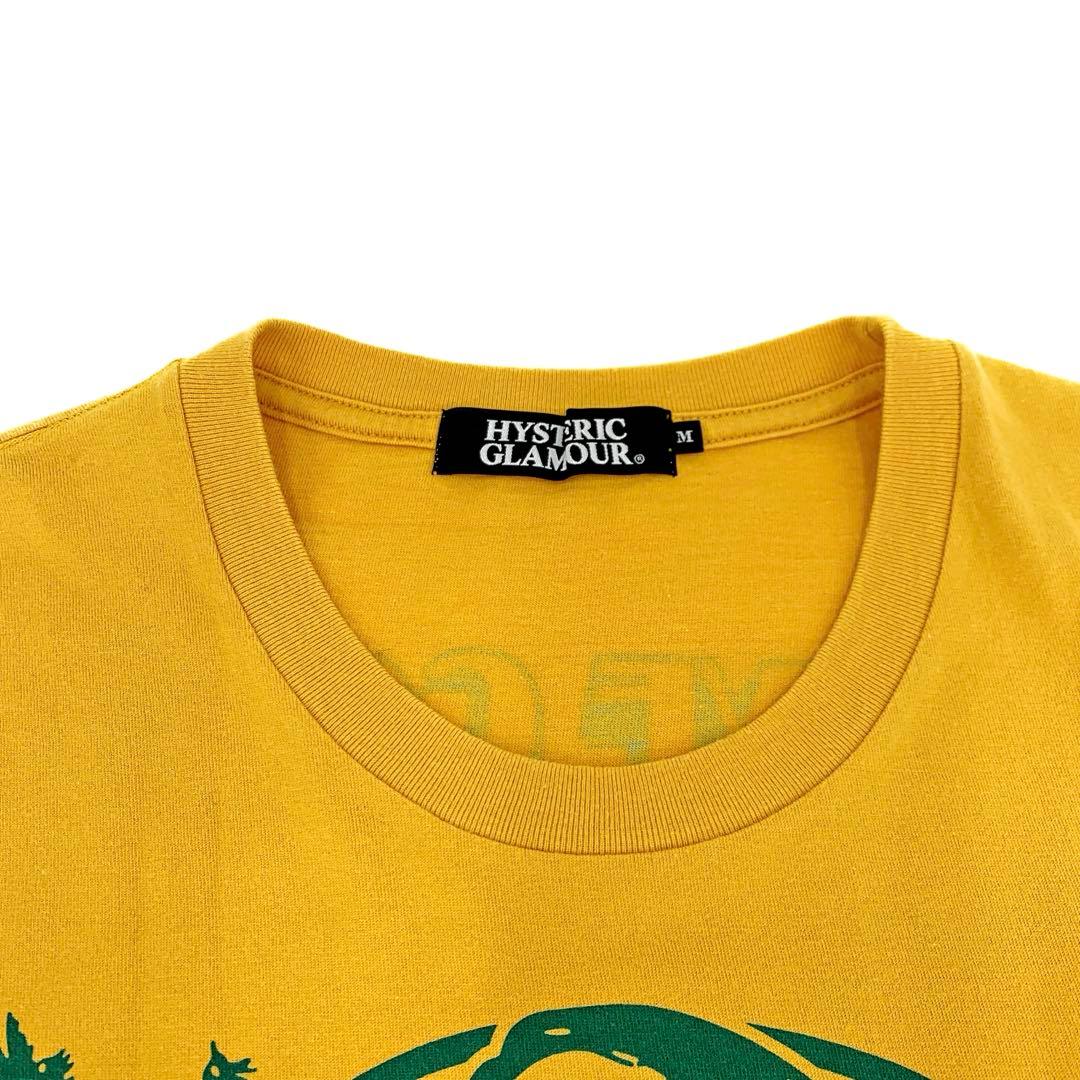 【美品】ヒステリックグラマー ヒスガールプリントTシャツ イエロー M