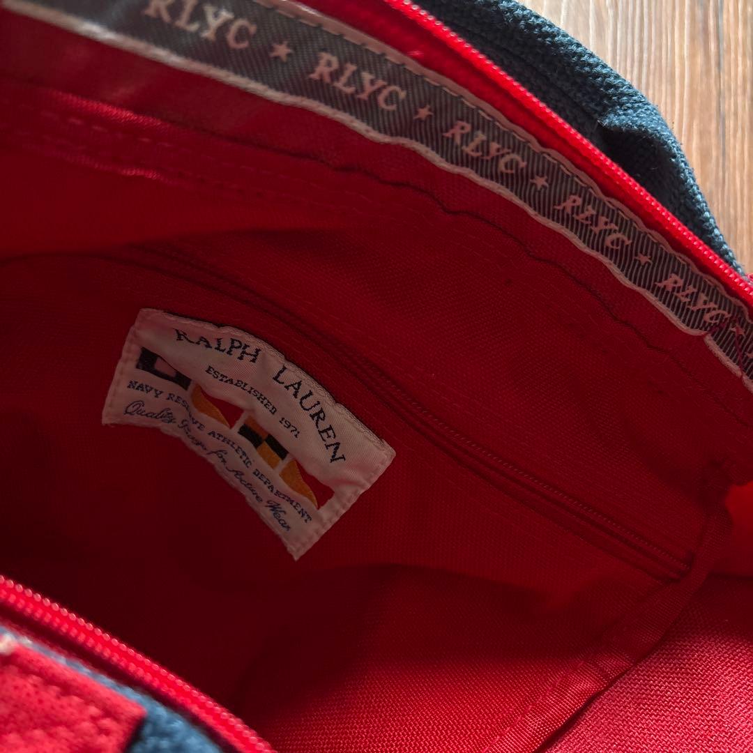 Ralph Lauren 90s ミニボストンバッグ　レッド
