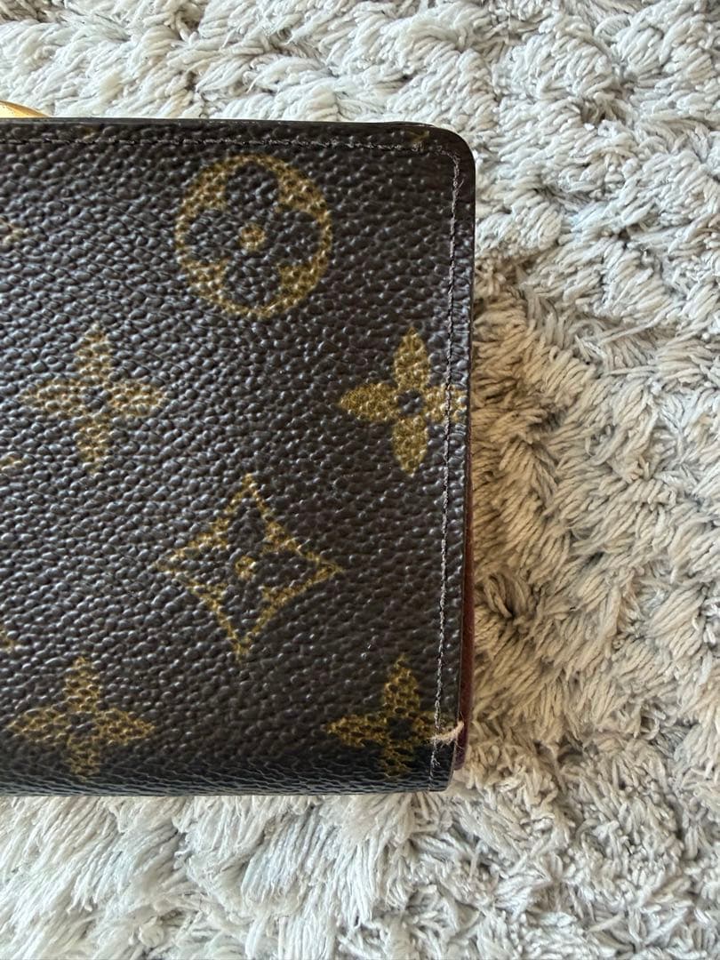 マ*ロ様 【ベタなし】Louis Vuitton モノグラム 二つ折り財布 ヴィ