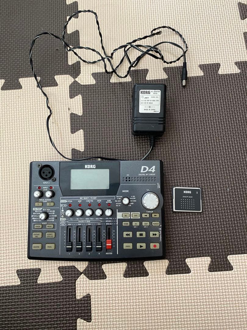 【希少】KORG D4 マルチトラックレコーダー　MTR純正アダプター付