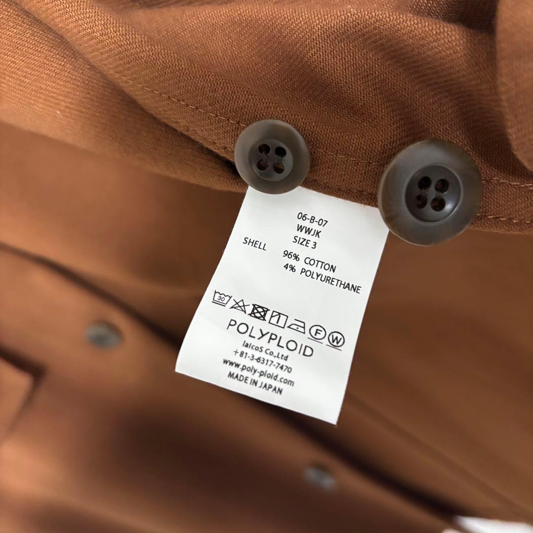 ジャケット・アウター POLYPLOID WORKWEAR JACKET B [BROWN]