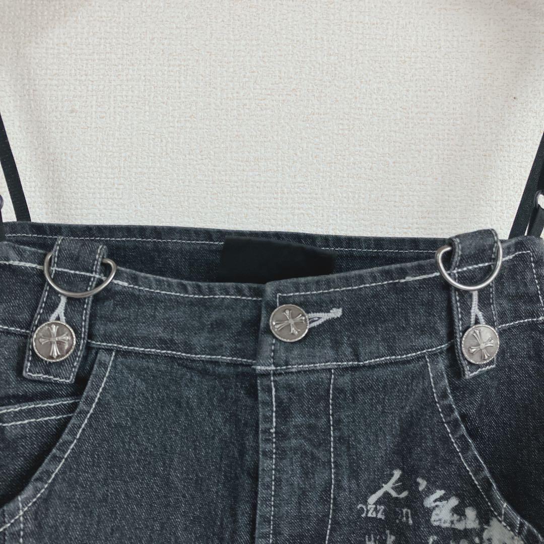 ozz on hikzoh デニムキャミソール レース カッコ可愛い ロック系