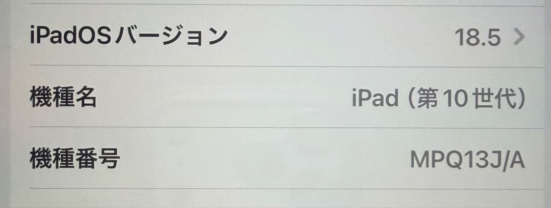 iPad 代10世代　Wi-Fi 64GB ブルー 本体のみ