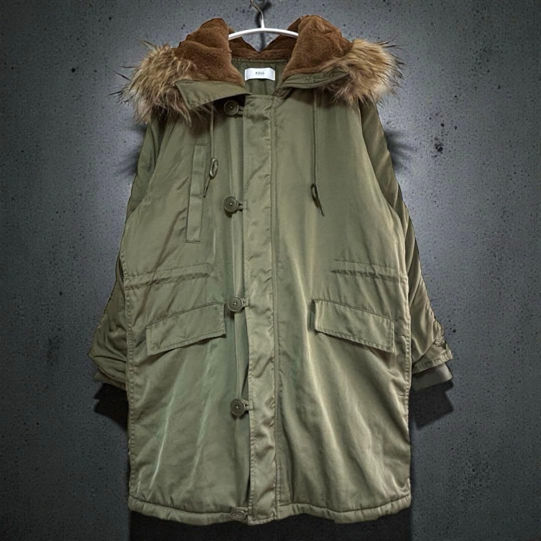AZULby moussy N3B モッズコート L カーキファー Y2K 美品