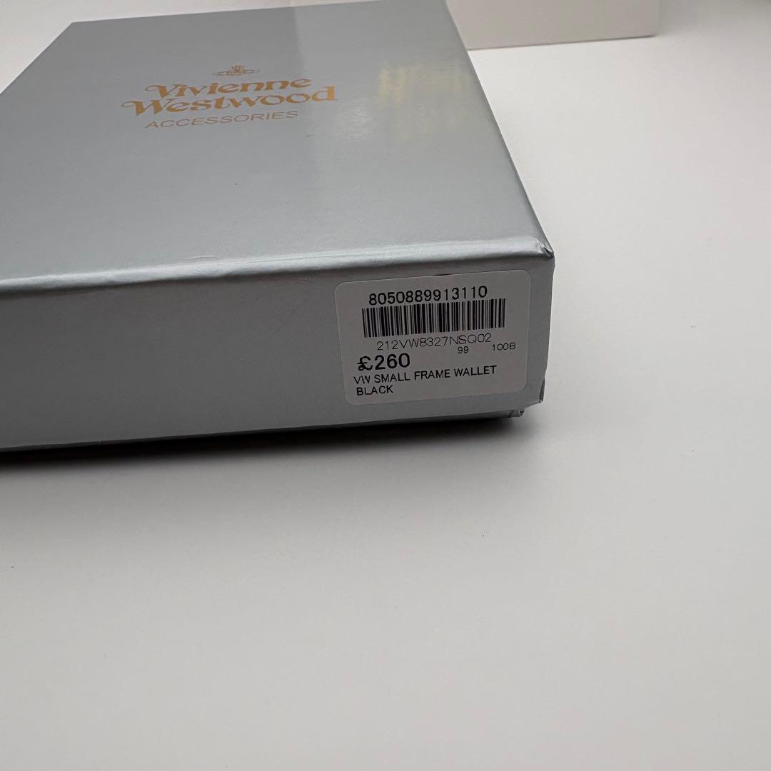 【新品未使用】Vivienne Westwood 三つ折り財布 黒 エナメル