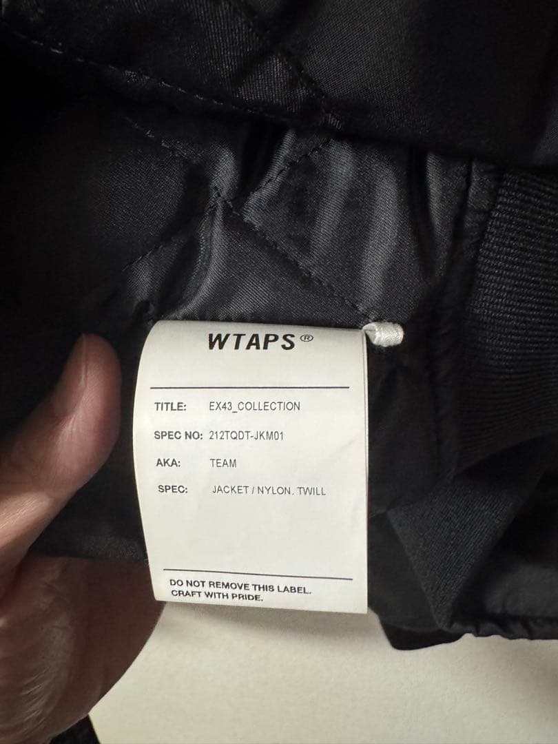 ジャケット・アウター WTAPS TEAM JACKET M ZORN