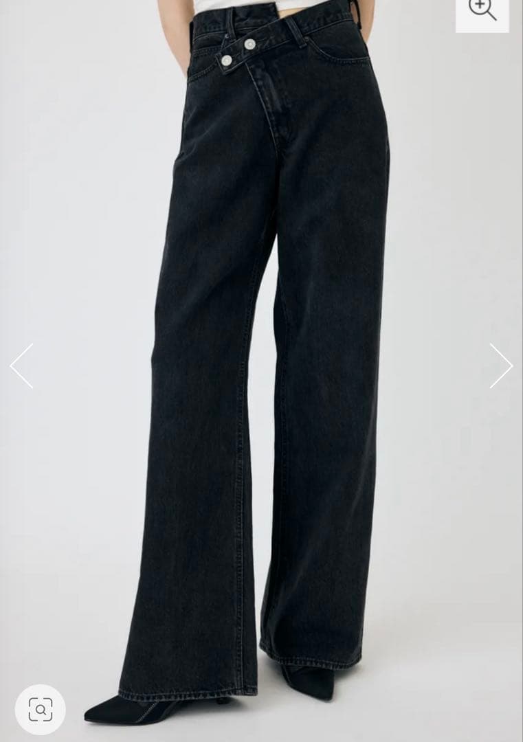 【新品】moussy CROSS WAIST WIDE STRAIGHT