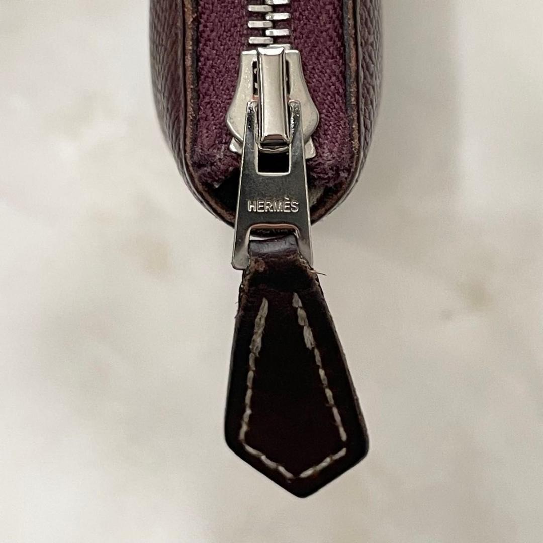 HERMES 財布 アザップシルクインコンパクト ボルドー コンパクトウォレット