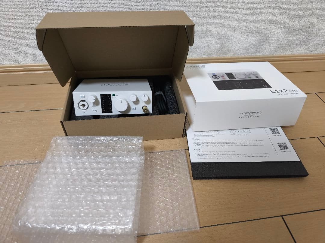 Topping e1x2 新型otgモデル　オーディオインターフェース