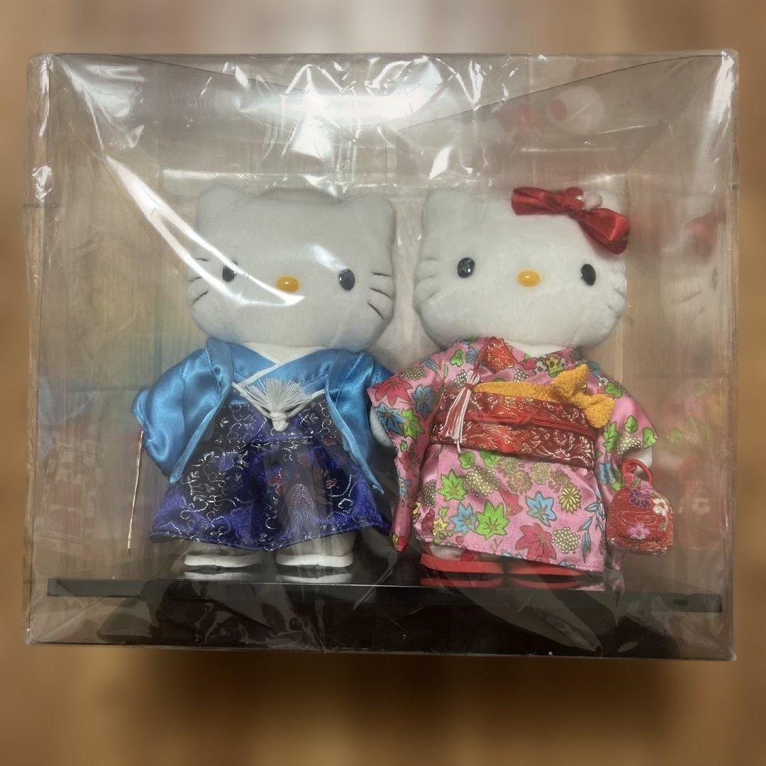 ハローキティ 七五三和服ぬいぐるみ 2体セット