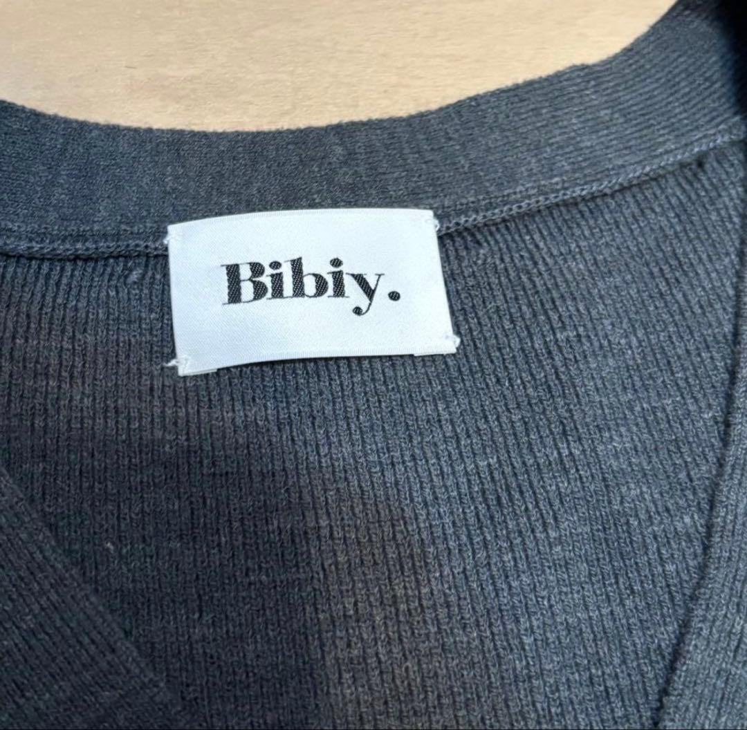 BIBIY. DINER CARDIGAN カーディガン グレー