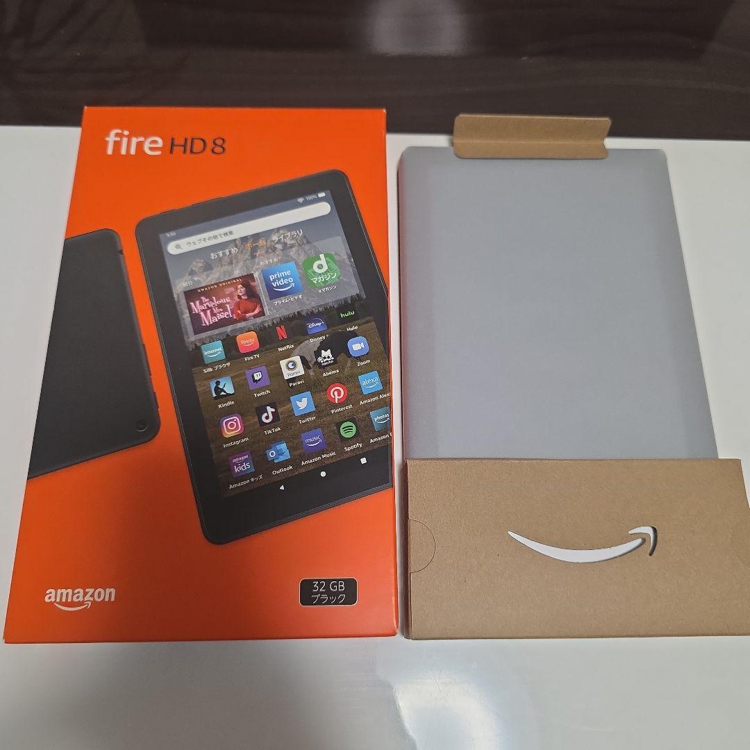 【美品・ほぼ未使用】Amazon fire HD 8 32GB（純正カバー付）