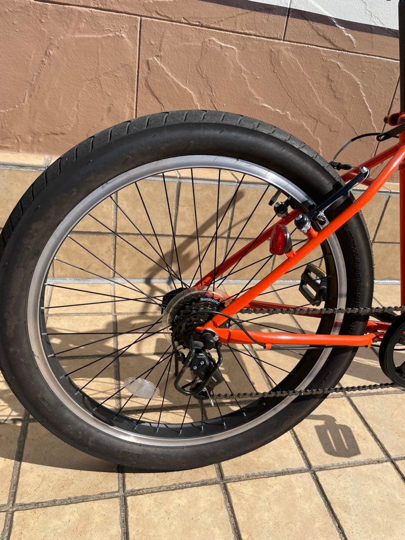 【室内保管】26インチマウンテンバイク 3インチ fatbike 8段