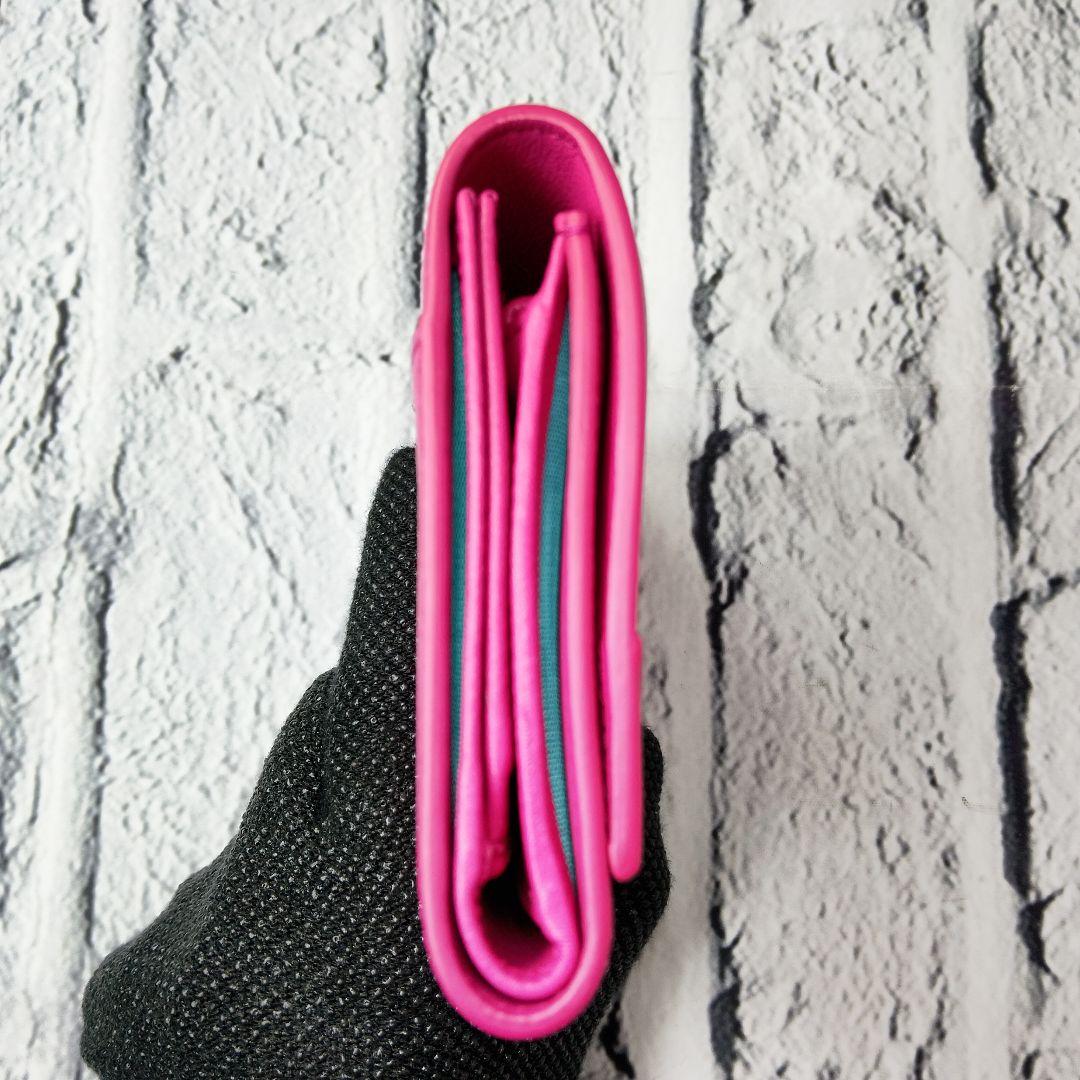 未使用級✨ティファニー 三つ折り財布 サフィアーノレザー 本革 ロゴ刻印