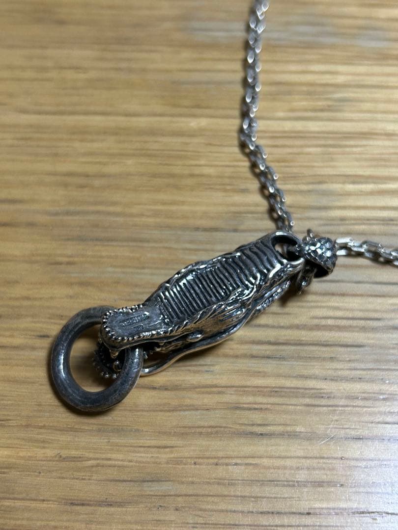 シルバー925 ドラゴンヘッド ネックレス